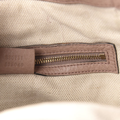 Gucci Pebbled Calfskin Small Soho Shoulder Bag Light Pink 10 of 19