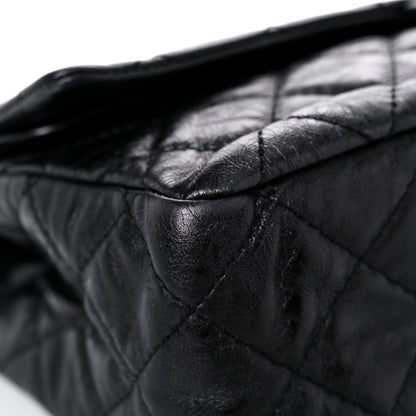 Chanel Metallic Aged Calfskin Quilted 2.55 Reissue 227 Flap So Black 8 of 20