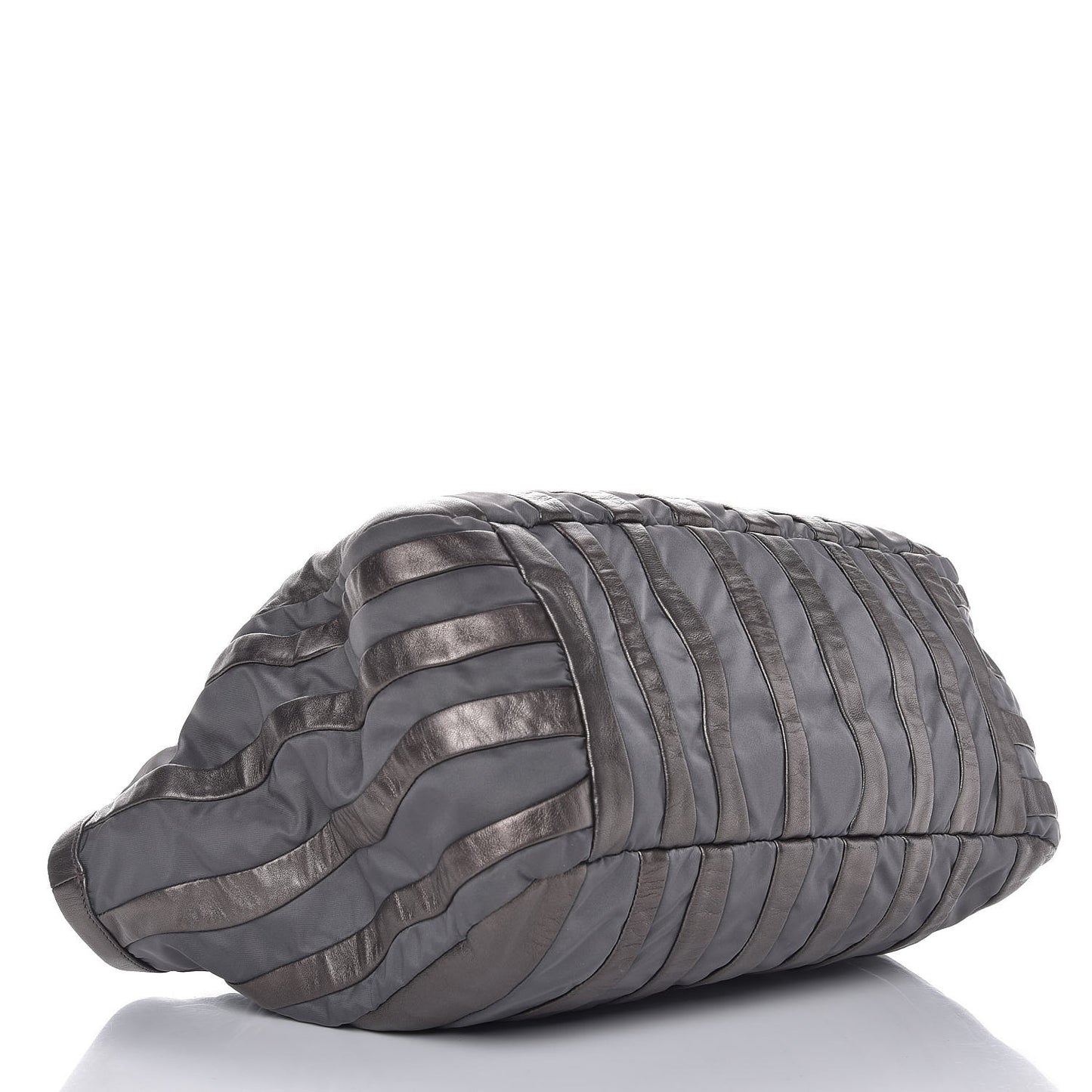 Metallic Nappa Tessuto Tote Ardesia Mord