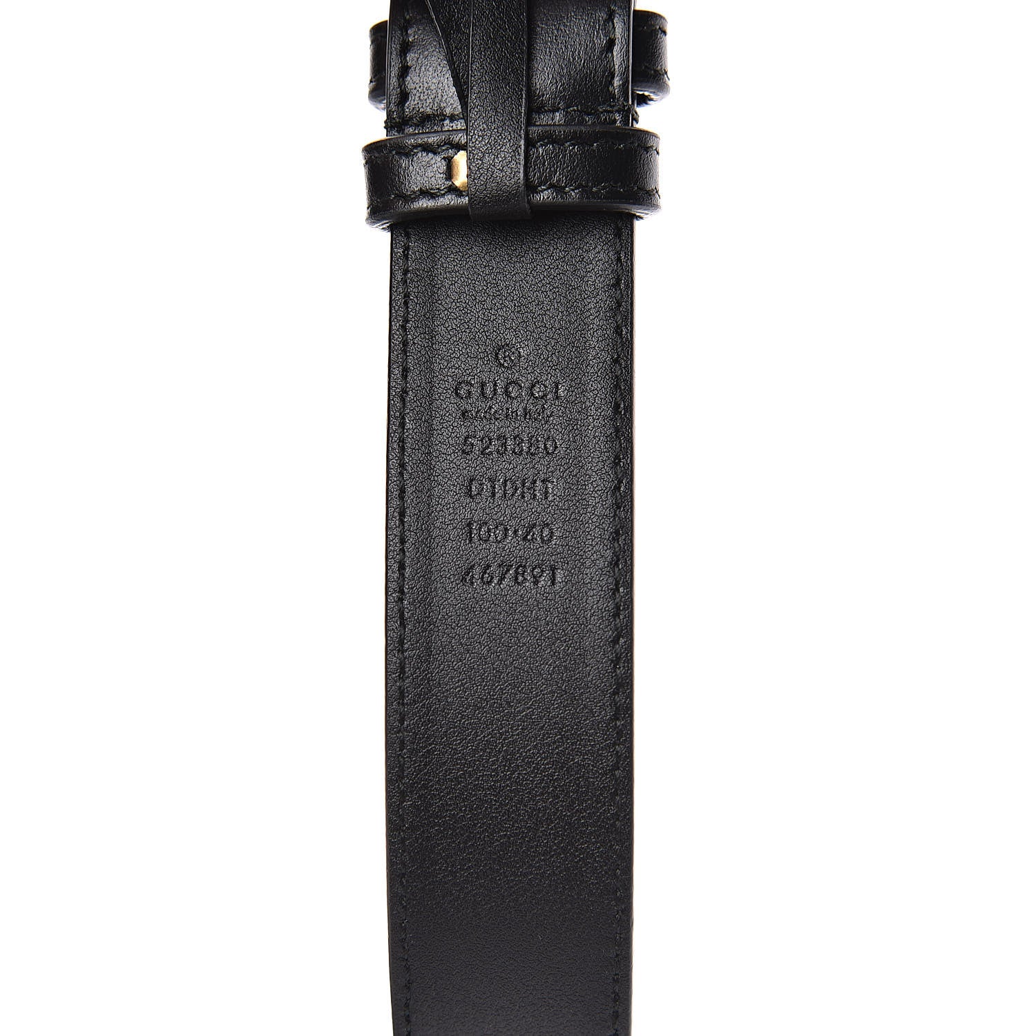 Gucci Calfskin Matelasse Mens GG Marmont Belt Bag 100 40 Black 8 of 11