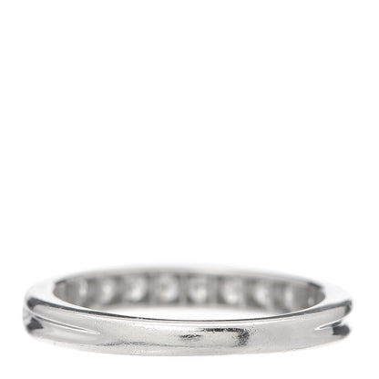 Tiffany Platinum Diamond .49ctw Half Circle Wedding Band Ring 52 6 3 of 5