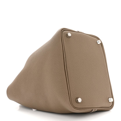 Hermes Taurillon Clemence Picotin Lock 18 PM Etoupe 4 of 11
