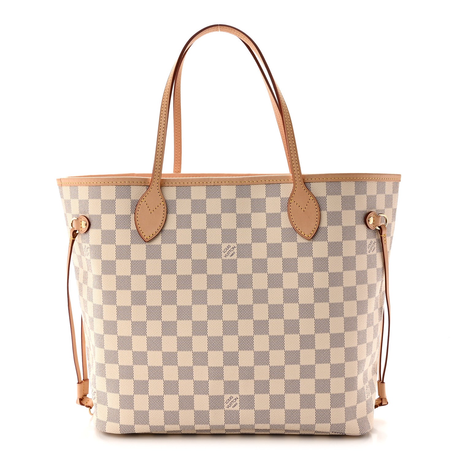 Louis Vuitton Damier Azur Neo Neverfull MM Rose Ballerine 1 of 9