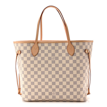 Louis Vuitton Damier Azur Neo Neverfull MM Rose Ballerine 1 of 9