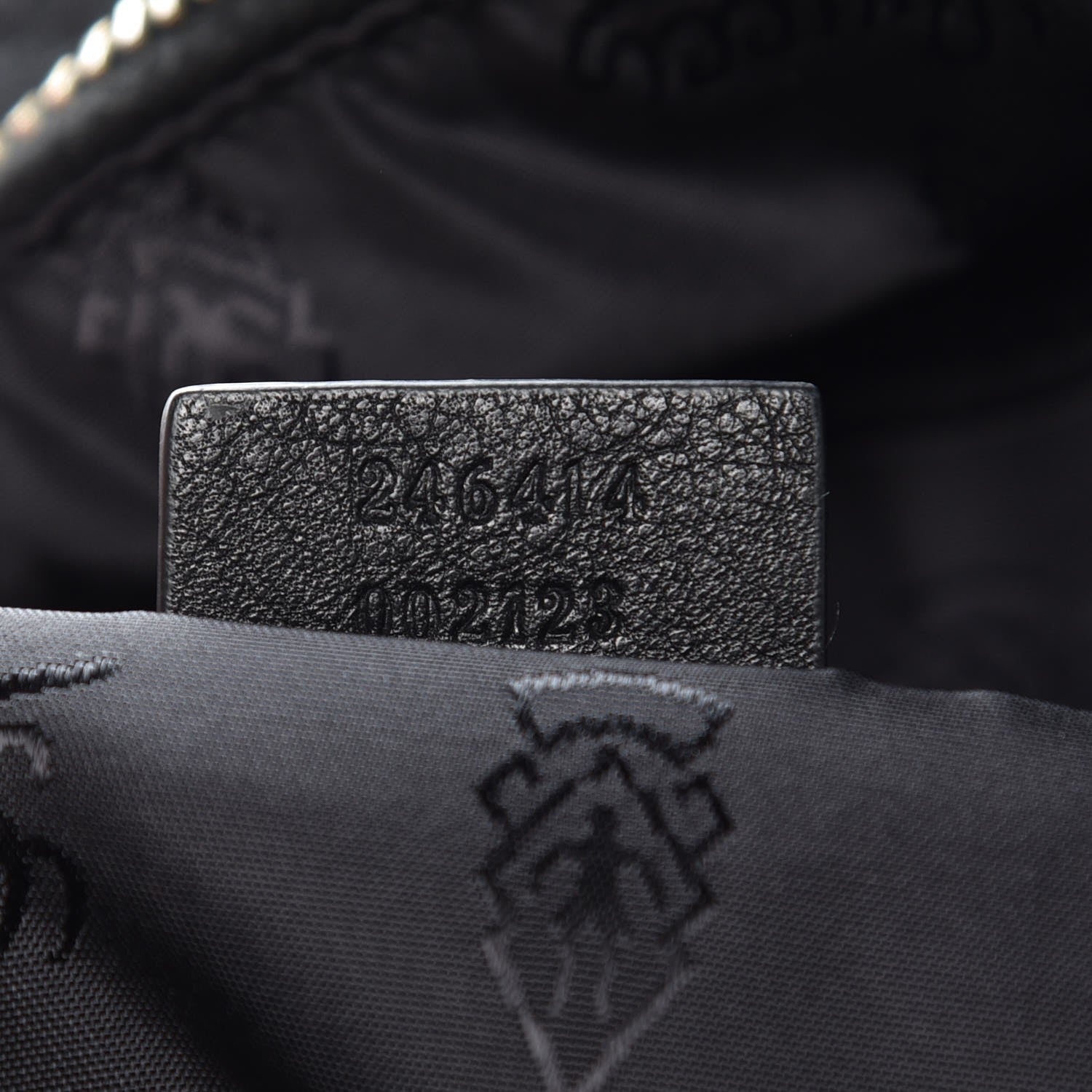 Gucci Guccissima Medium Classic Backpack Black 7 of 12