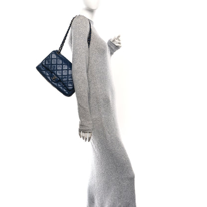 Chanel Glazed Calfskin Quilted Medium Coco Soft Flap Navy 2 of 11