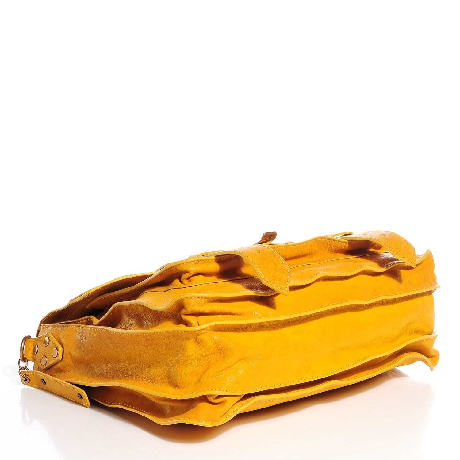 Proenza Schouler Lambskin PS1 Large Satchel Mustard 4 of 10