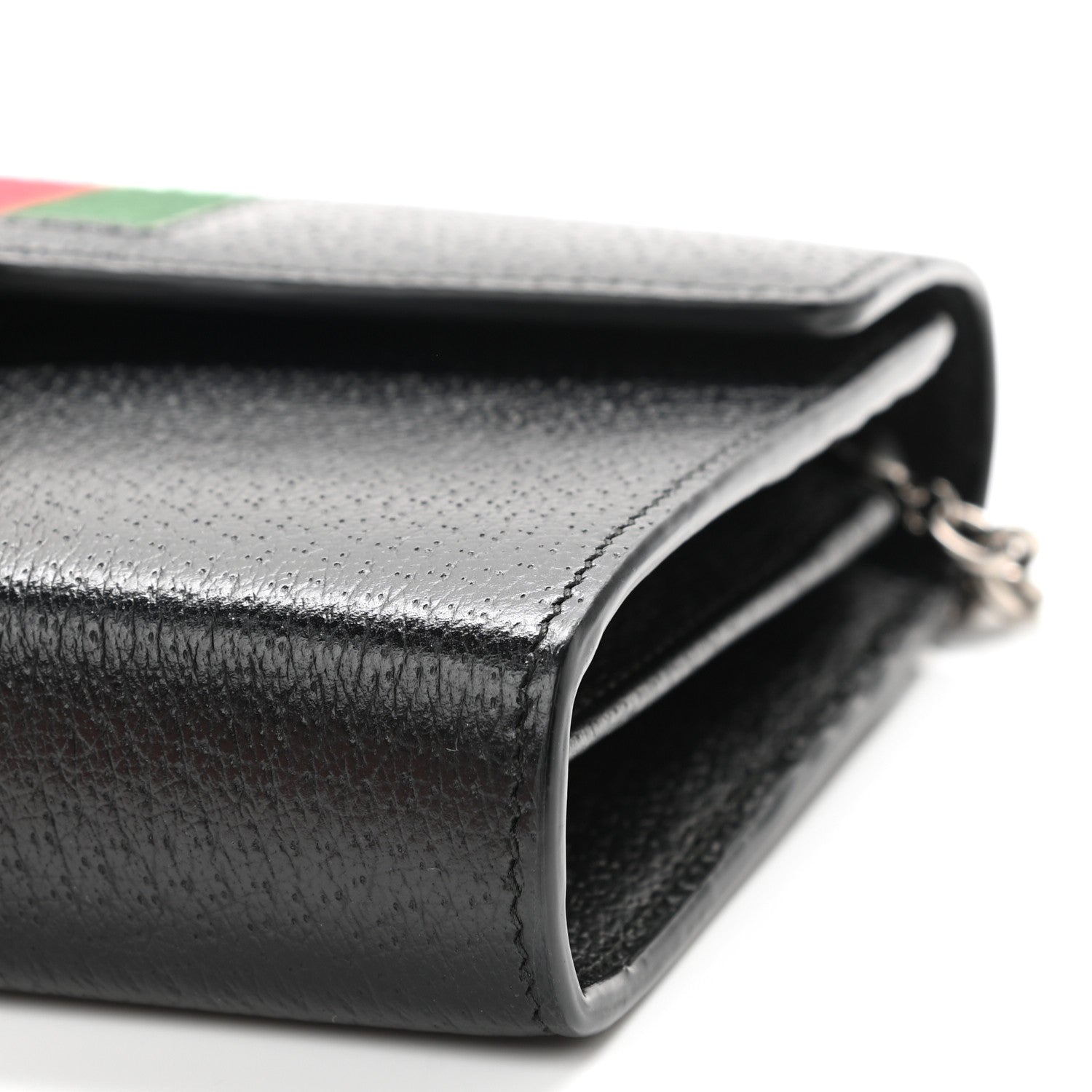 Gucci Calfskin Web Mini Dionysus Chain Wallet Black 10 of 11