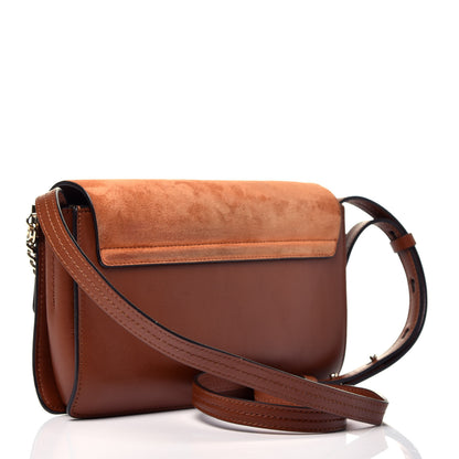 Chloe Suede Calfskin Small Faye Shoulder Bag Tobacco 3 of 9