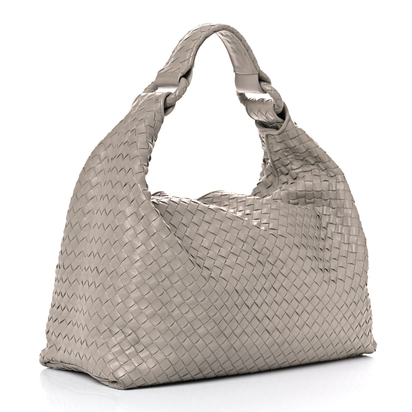Nappa Intrecciato Sloane Hobo Fume