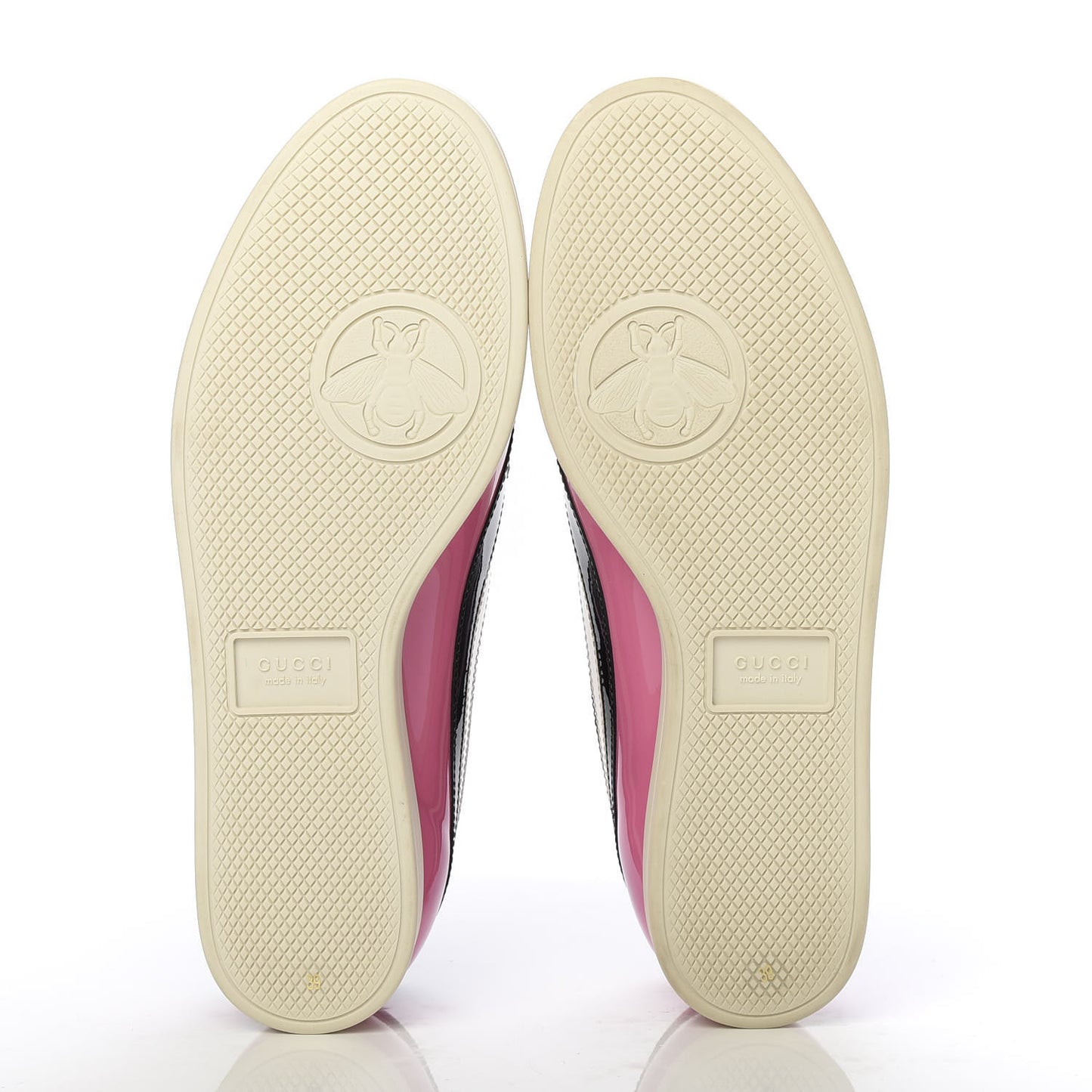 Patent Calfskin Crystal Womens Web Falacer Sneakers 39 Pink