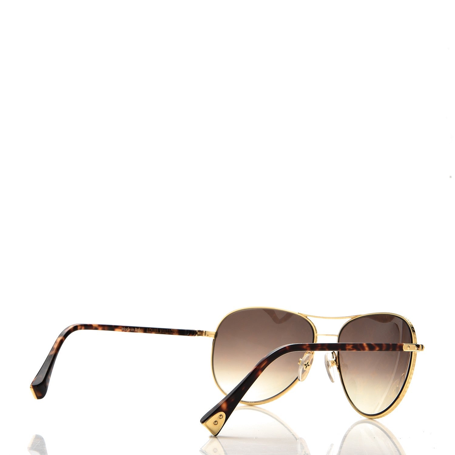 Louis Vuitton Conspiration Pilote Sunglasses Z0164U Gold 4 of 8