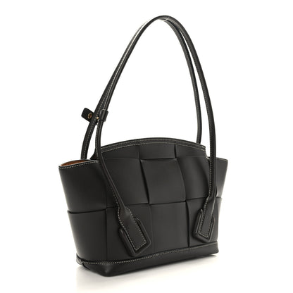 Bottega Veneta French Calfskin Maxi Intrecciato Small Arco Black 3 of 9