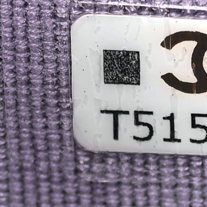 Chanel Iridescent Lambskin Quilted Compact Flap Wallet Purple 7 of 9