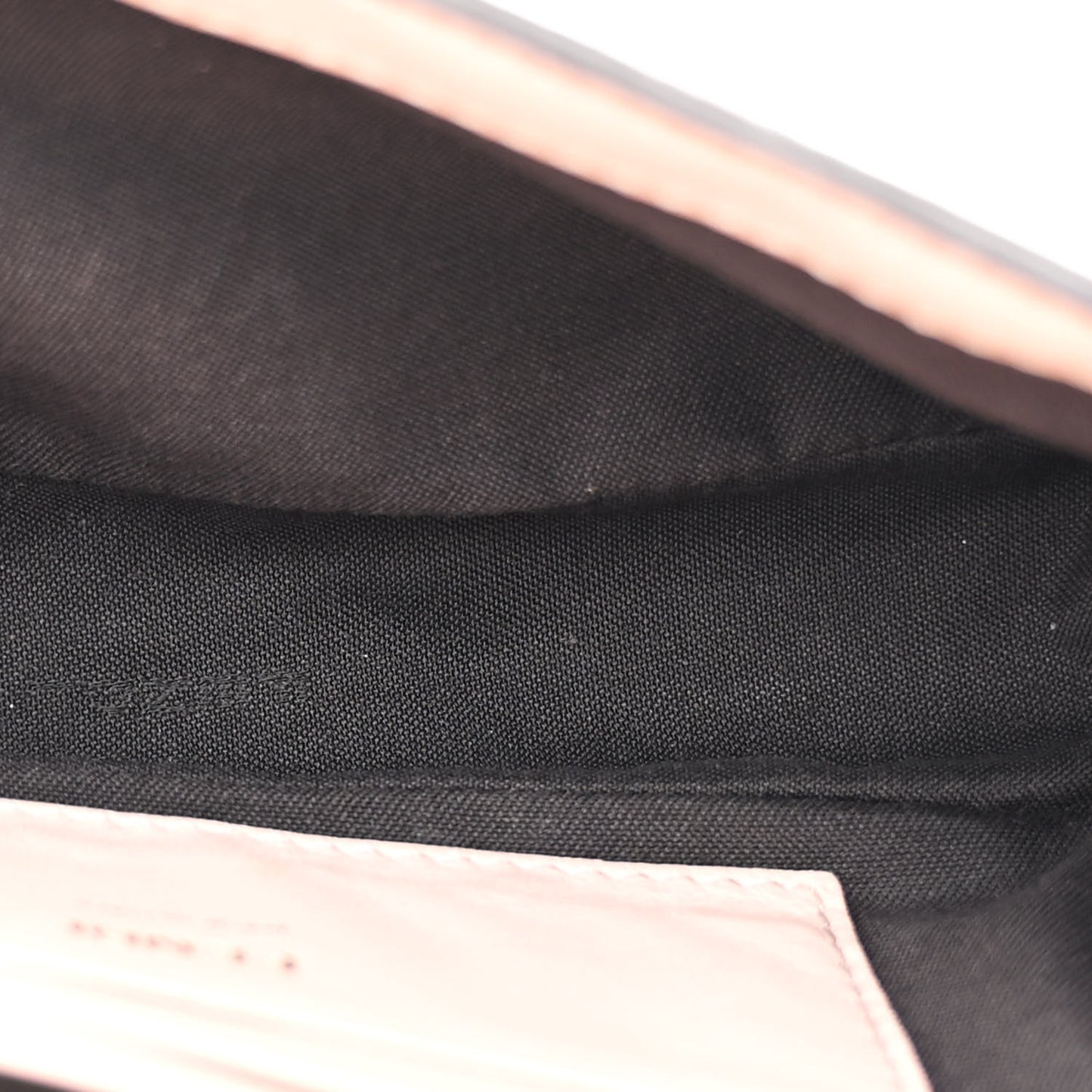 Nappa FF 1974 Embossed Mini Baguette Rosa Confetto