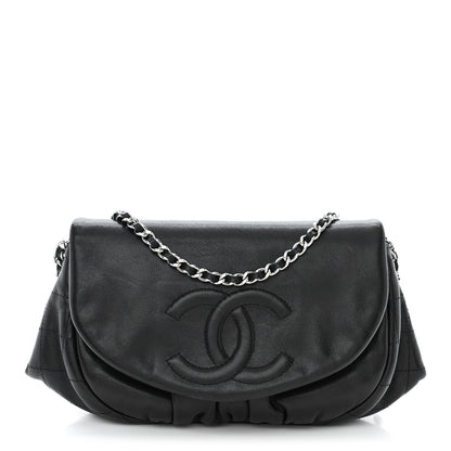 Chanel Lambskin Half Moon Wallet On Chain WOC Black 1 of 11