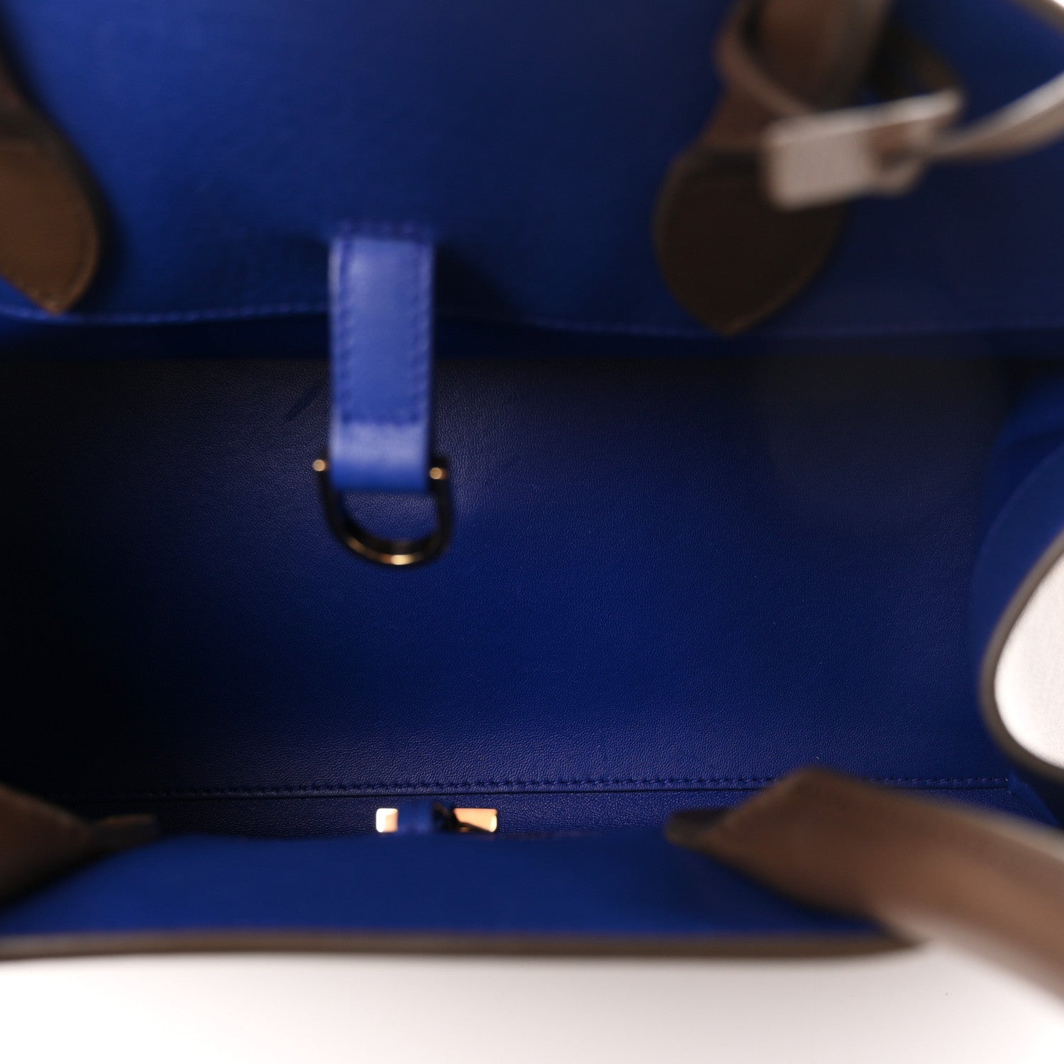 Salvatore Ferragamo Calfskin Medium Hug Bag Clay Lapis 5 of 10