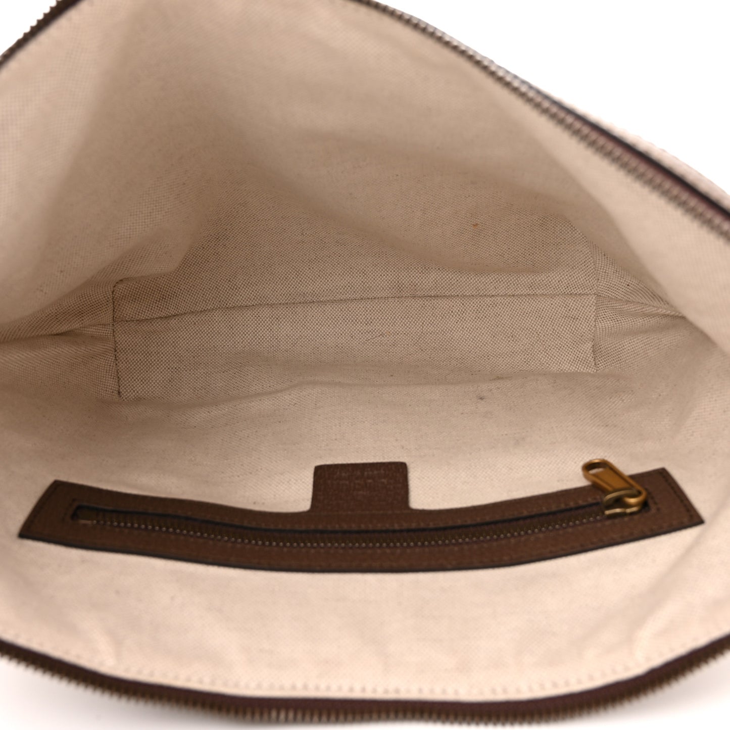 GG Supreme Monogram Web Small Ophidia Half Moon Hobo Brown