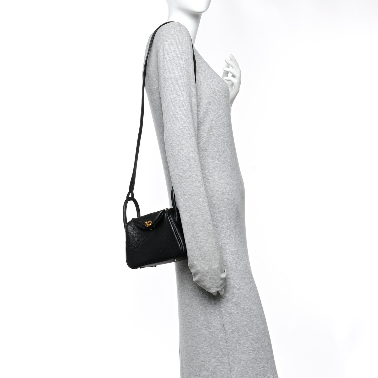Taurillon Clemence Mini Lindy 20 Black