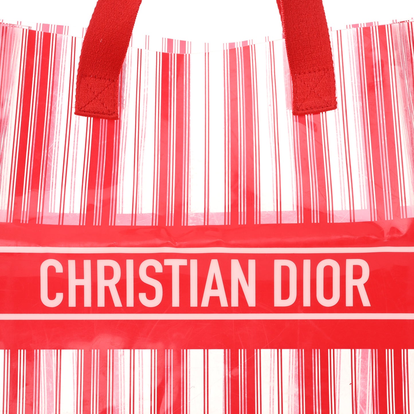 PVC Diorivera Tote Red