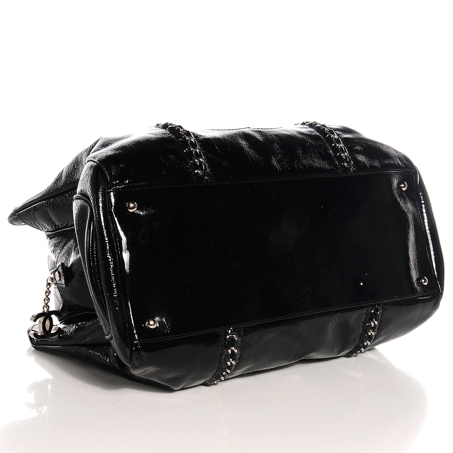 Chanel Patent Luxe Ligne Large Tote Black 4 of 7