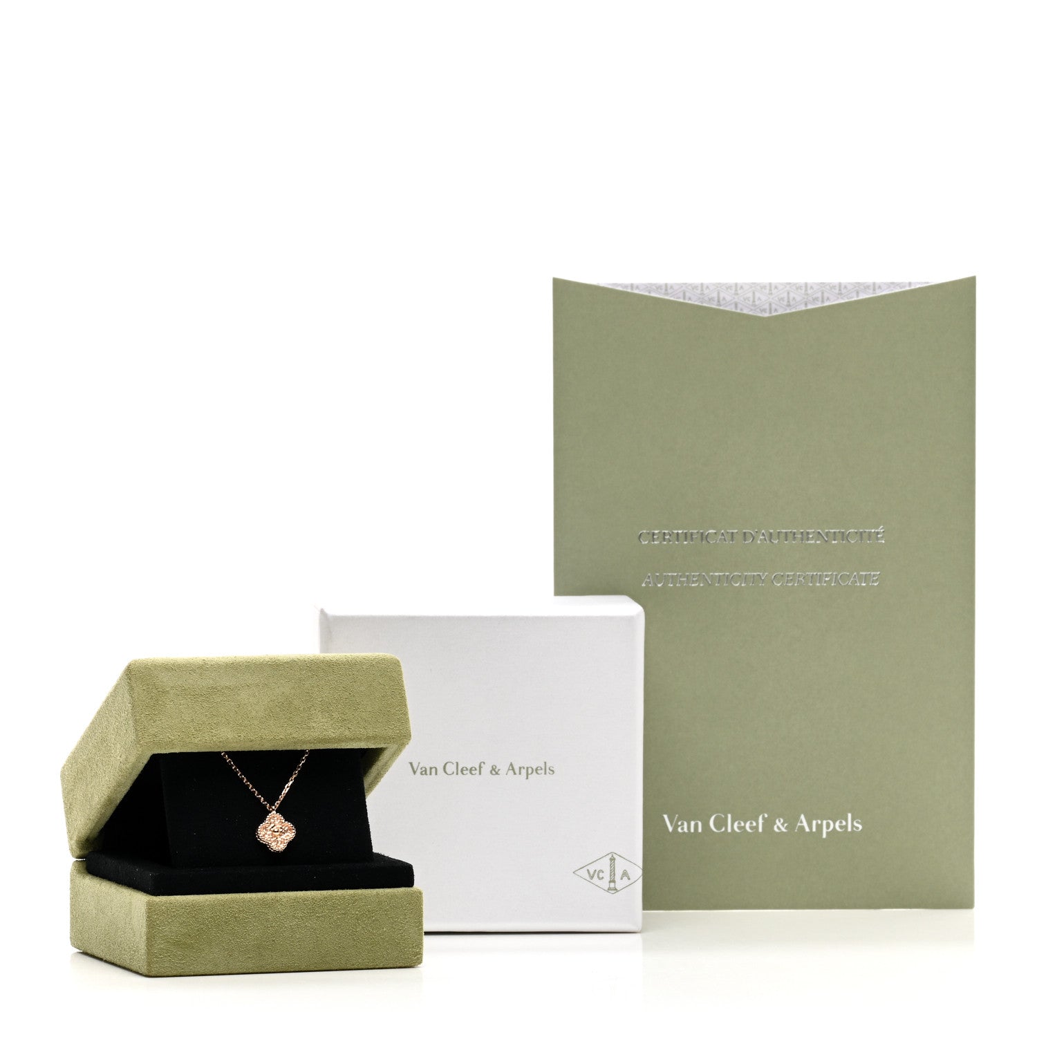 Van Cleef & Arpels 18K Rose Gold Sweet Alhambra Pendant Necklace 3 of 6