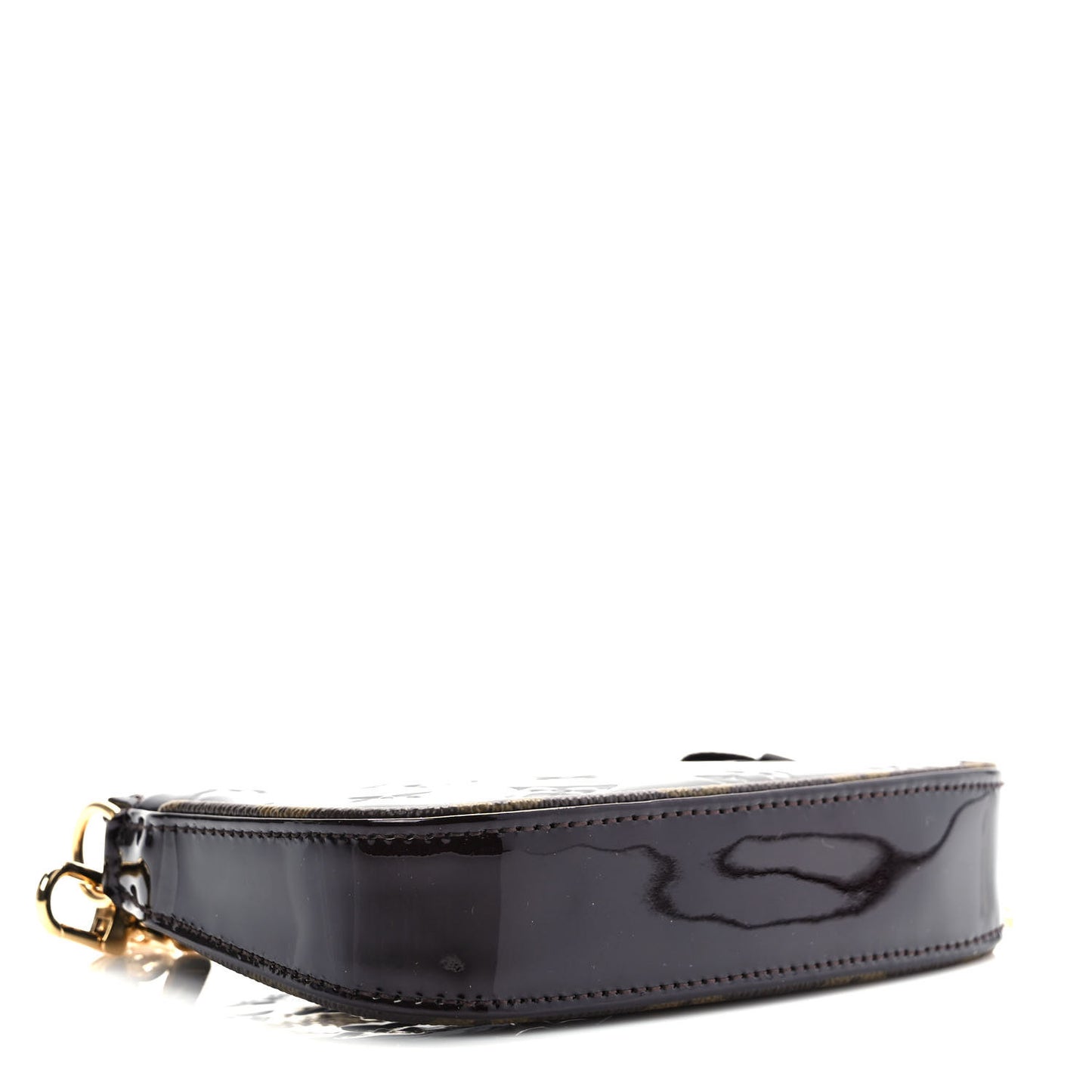 Vernis Monogram Mini Pochette Accessories Amarante