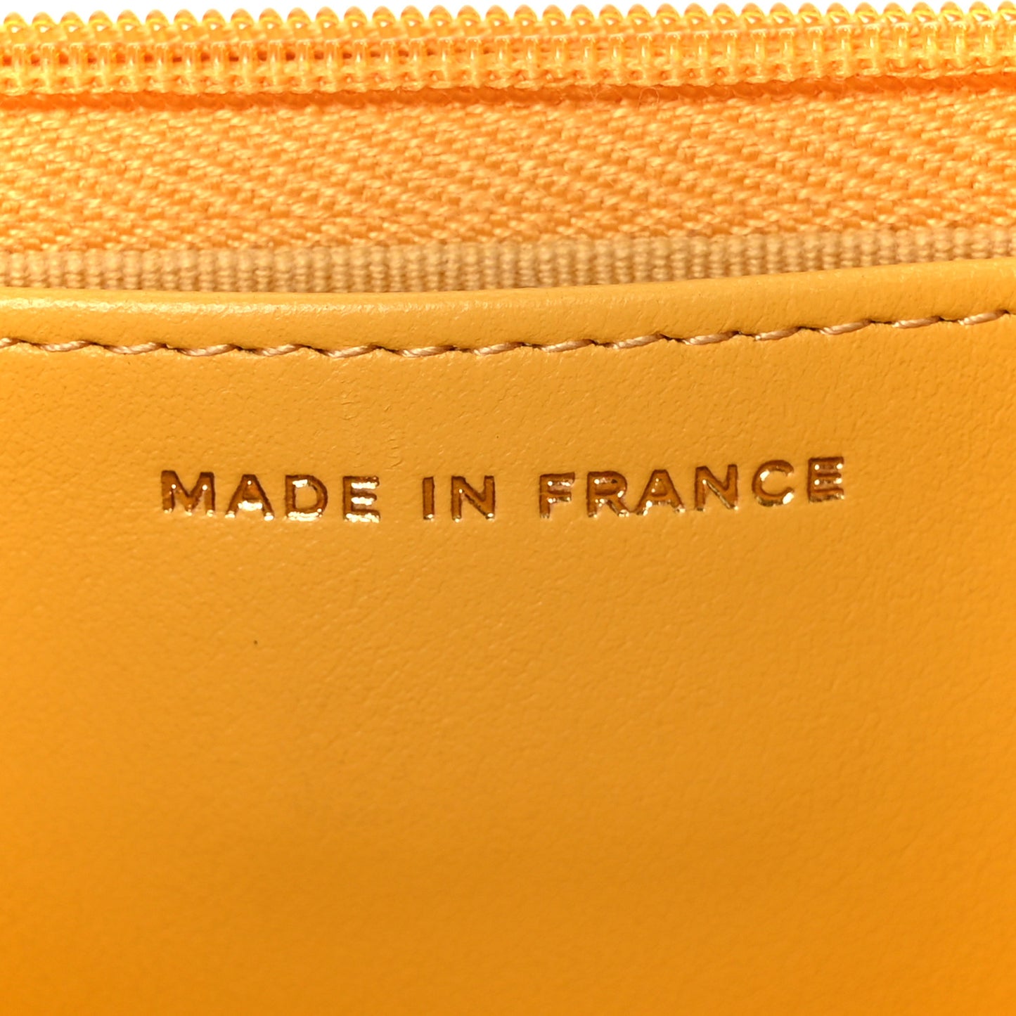 Caviar Quilted Wallet on Chain WOC Yellow