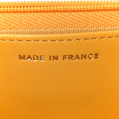 Chanel Caviar Quilted Wallet on Chain WOC Yellow 7 of 12