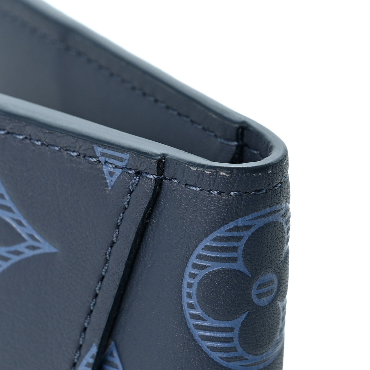 Calfskin Monogram Shadow Pocket Organizer Blue