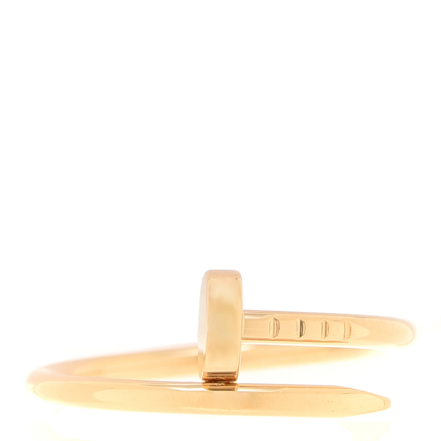 Cartier 18K Yellow Gold Small Juste Un Clou Ring 56 7.5 1 of 5