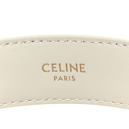 Celine Taurillon Triomphe Medium 25mm Belt 75 30 Rice 5 of 8