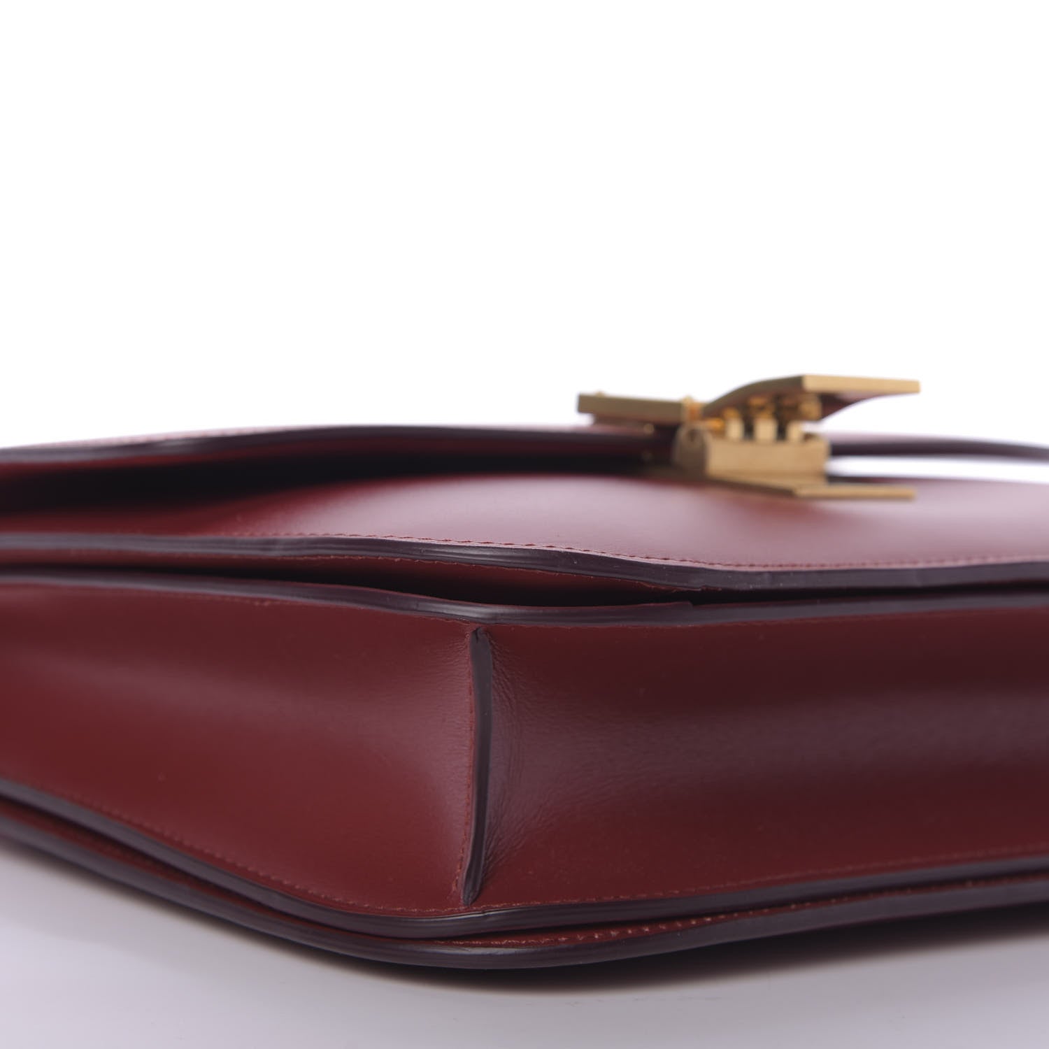 Celine Box Calfskin Medium Classic Box Flap Bag Red 6 of 9