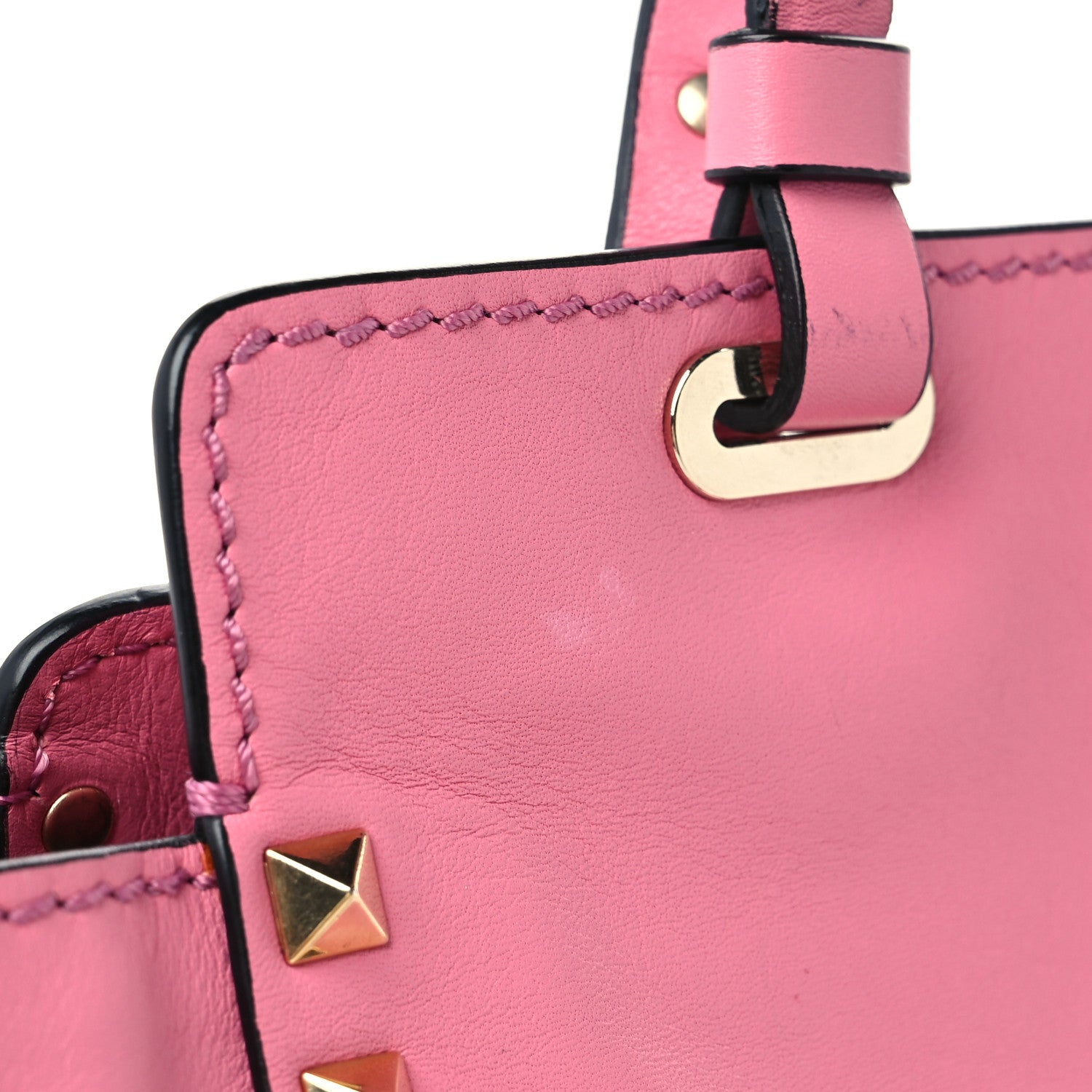 Valentino Garavani Vitello Small Rockstud Tote Ninphea 10 of 10
