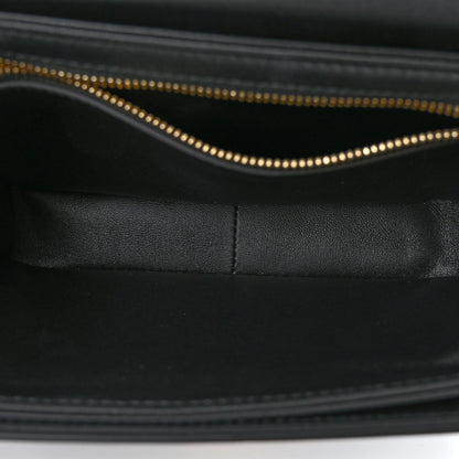 Celine Shiny Calfskin Teen Triomphe Black 5 of 9
