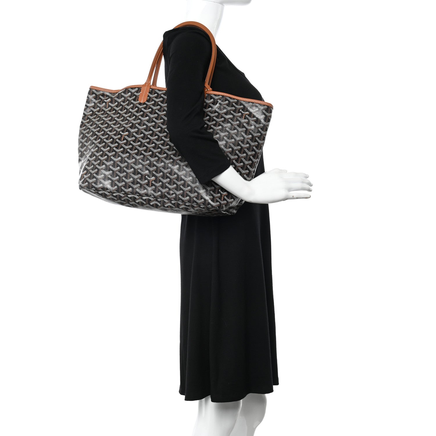Goyard Goyardine Saint Louis PM Black Gold 2 of 11