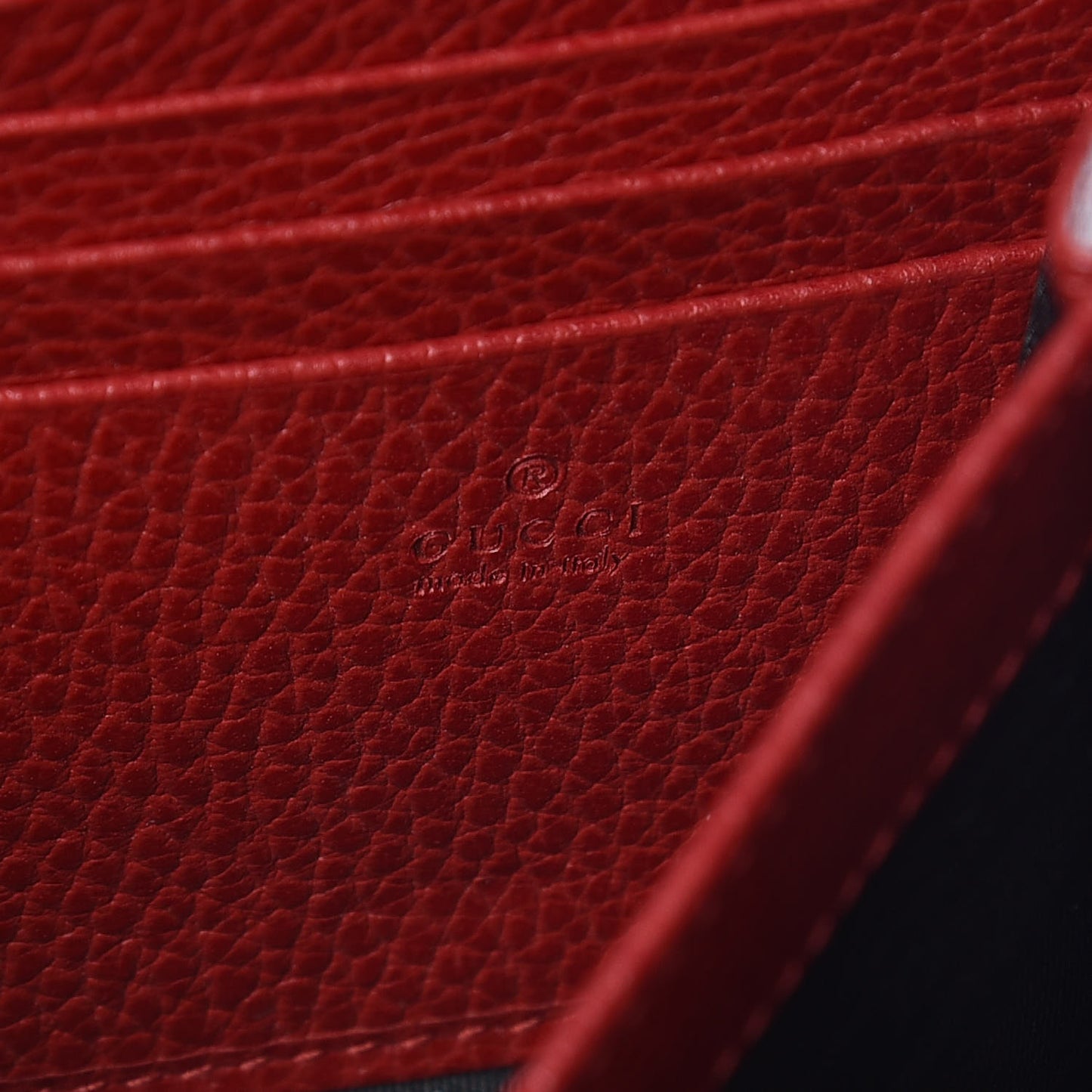 Calfskin Mini Dionysus Chain Wallet Hibiscus Red