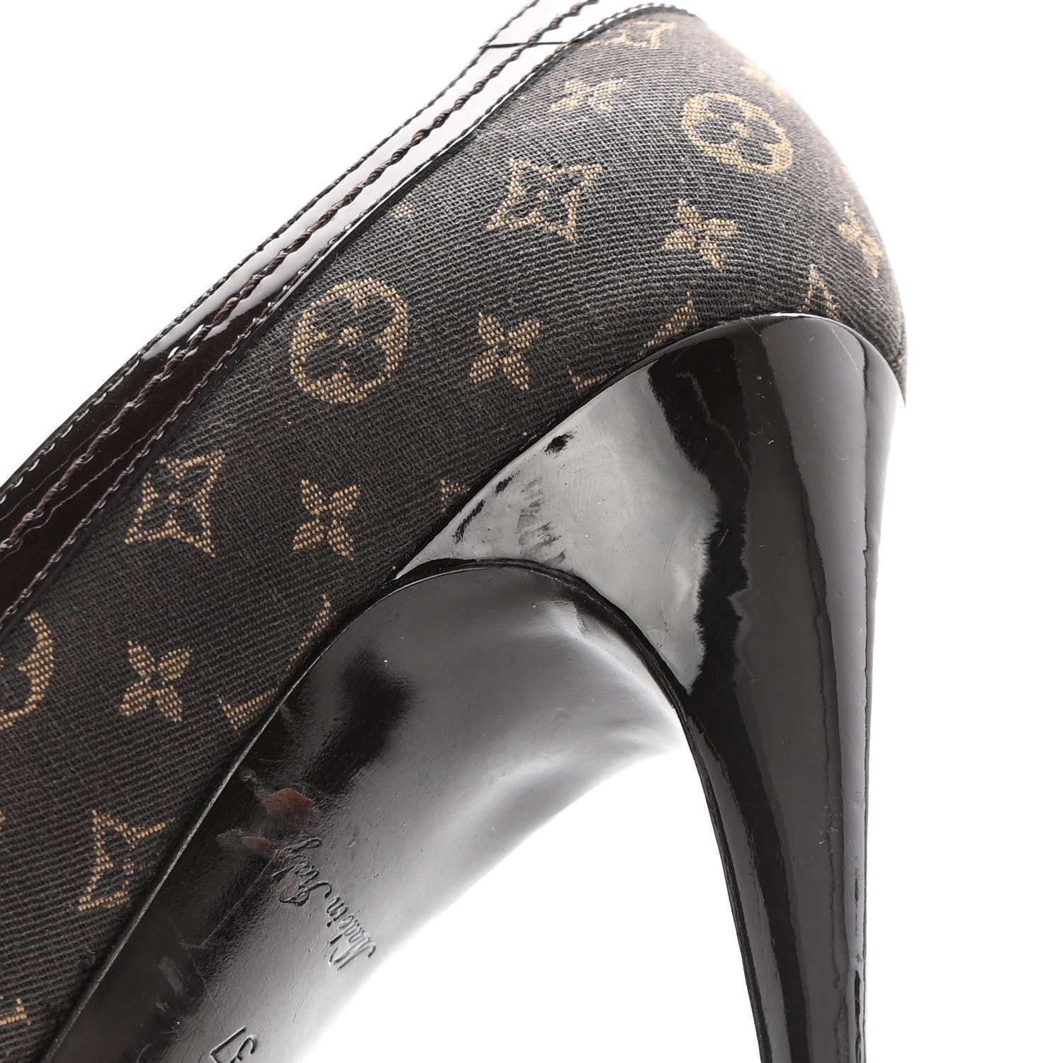 Louis Vuitton Mini Monogram Luxembourg Pumps 37 Brown 13 of 15