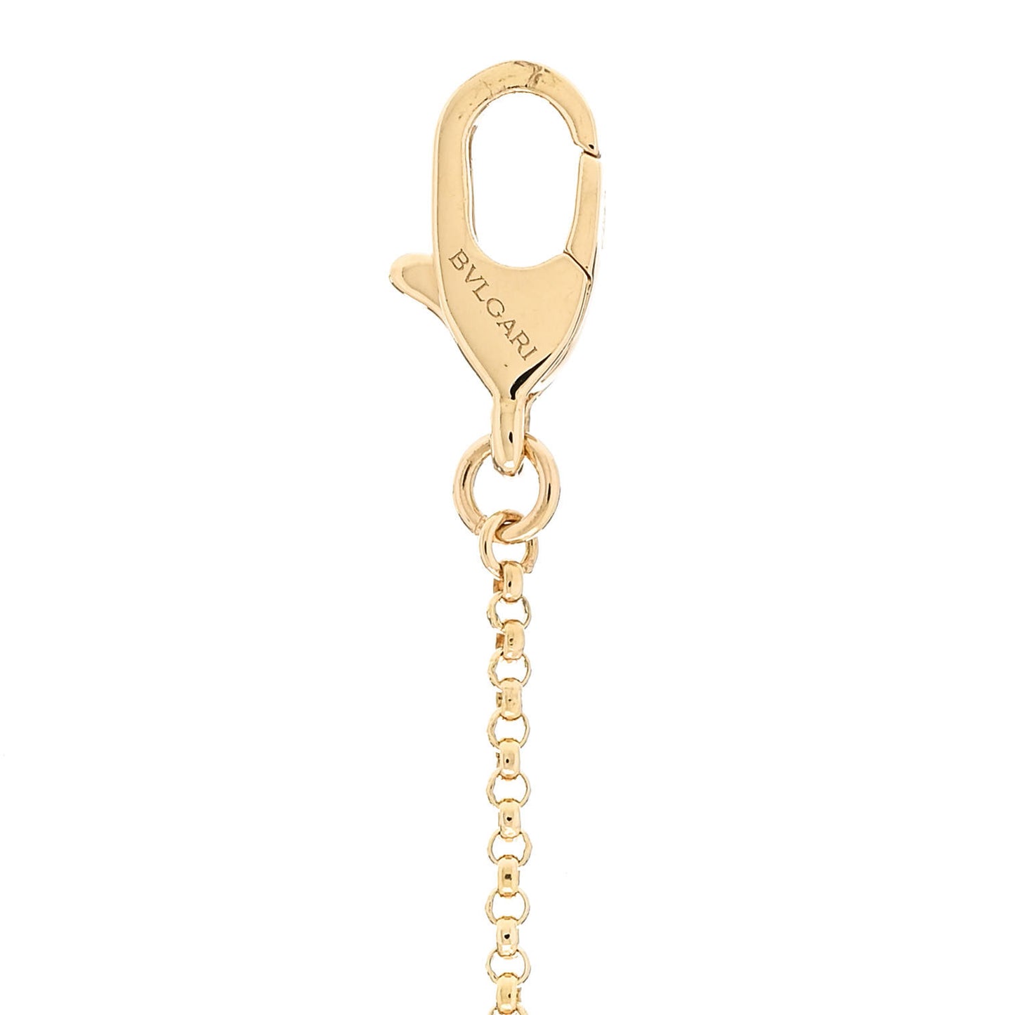 18K Yellow Gold Black Onyx BVLGARI BVLGARI Pendant Necklace
