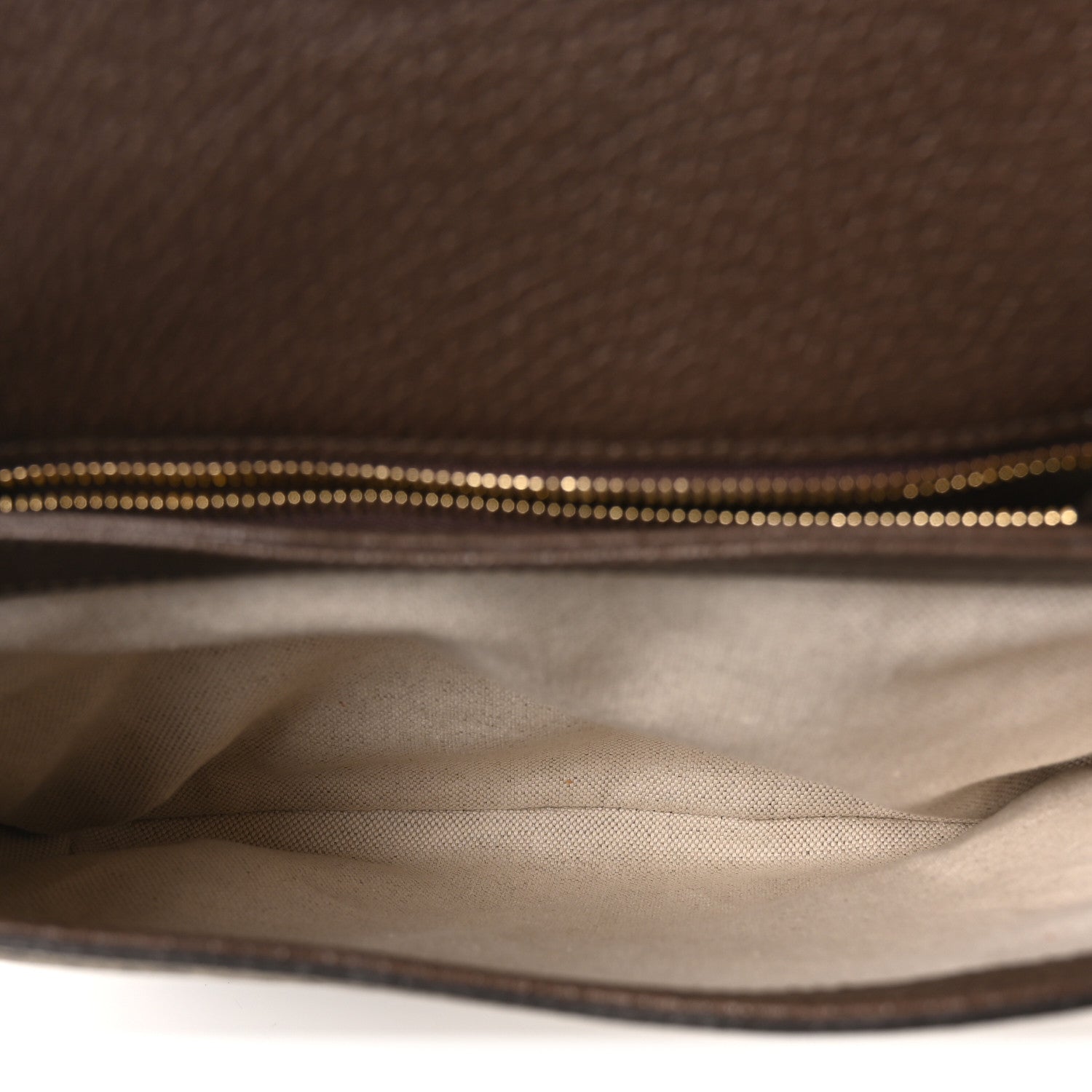 Gucci GG Supreme Monogram Textured Dollar Calfskin Web Medium Blondie Shoulder Flap Bag Beige Ebony New Acero 5 of 10