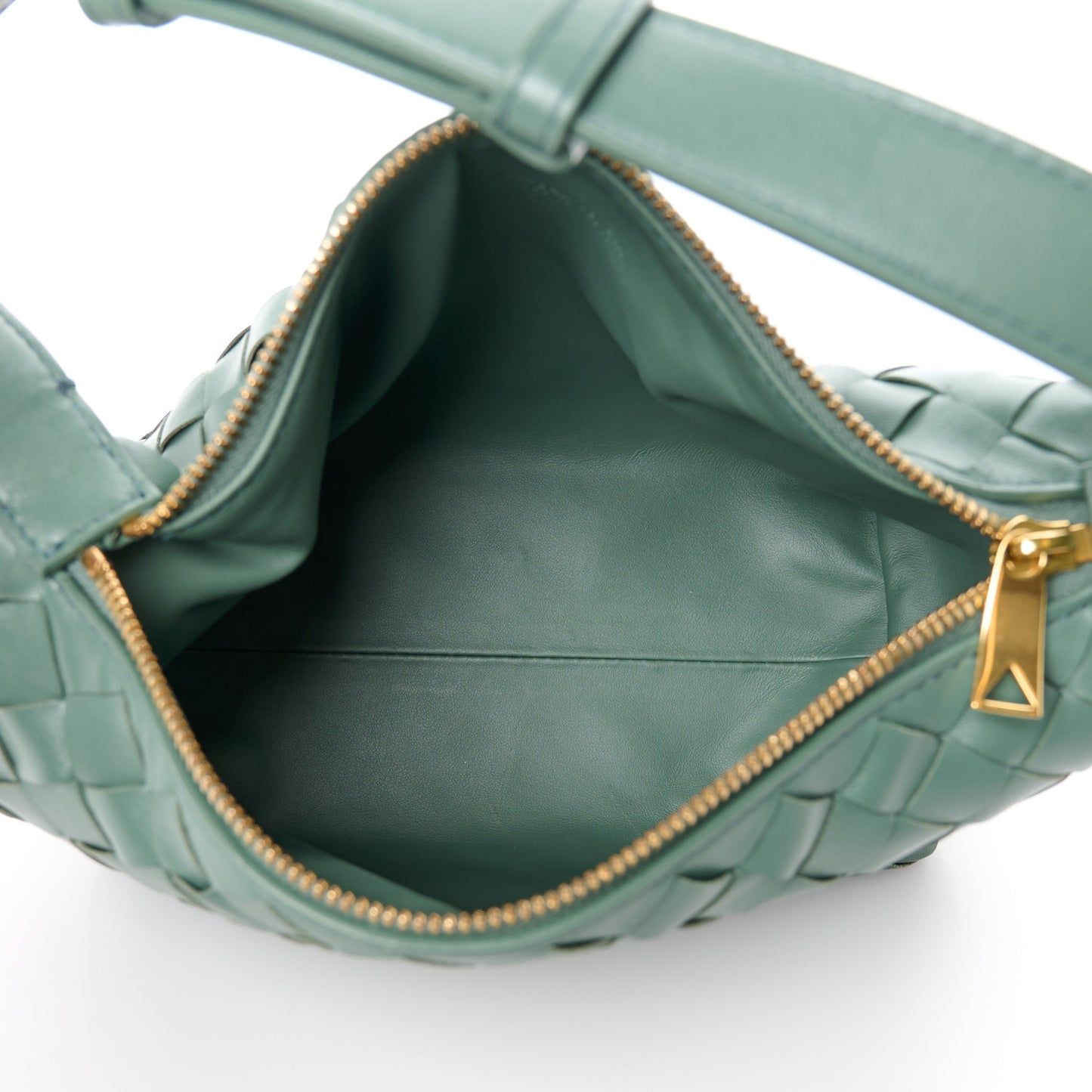Calfskin Nappa Intrecciato Mini Wallace Aloe
