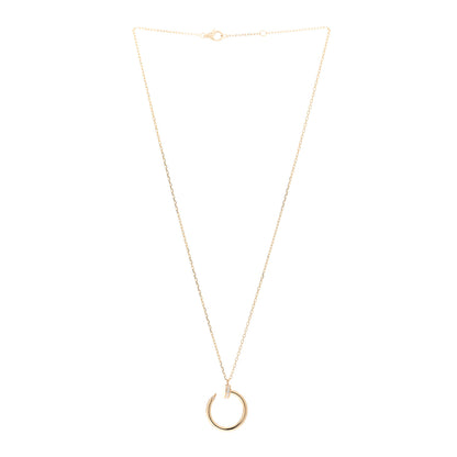 Cartier 18K Yellow Gold Diamond Juste Un Clou Pendant Necklace 3 of 4