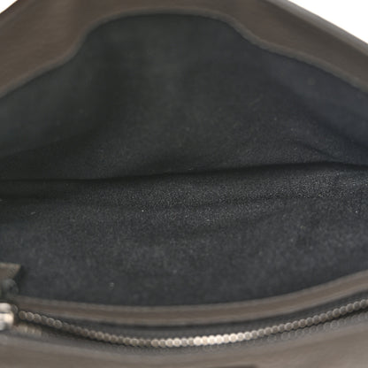 Tom Ford Pebbled Calfskin Alix Zip + Padlock Crossbody Grey 5 of 14