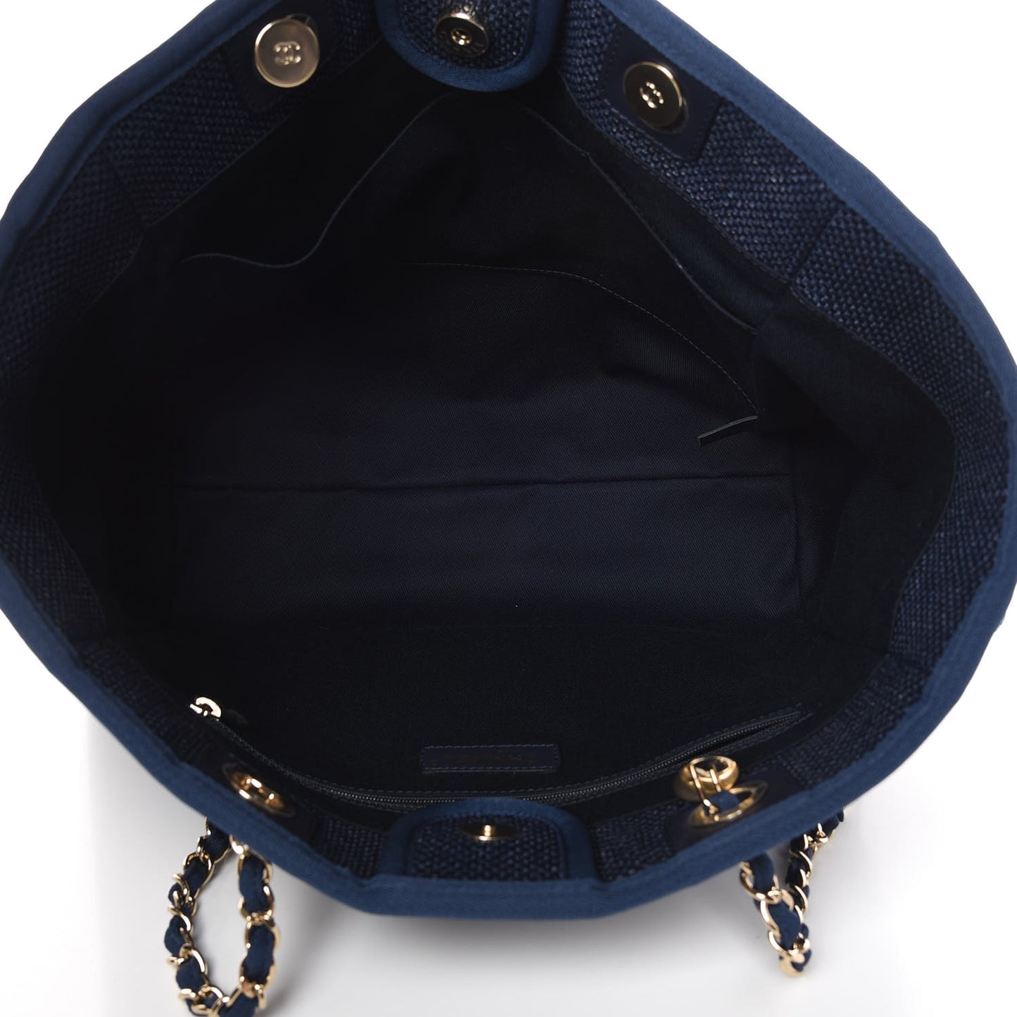 Woven Straw Raffia Small Deauville Tote Blue