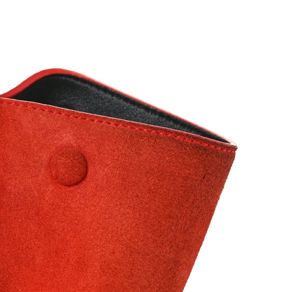 Celine Drummed Calfskin Medium Trapeze Orange 10 of 13