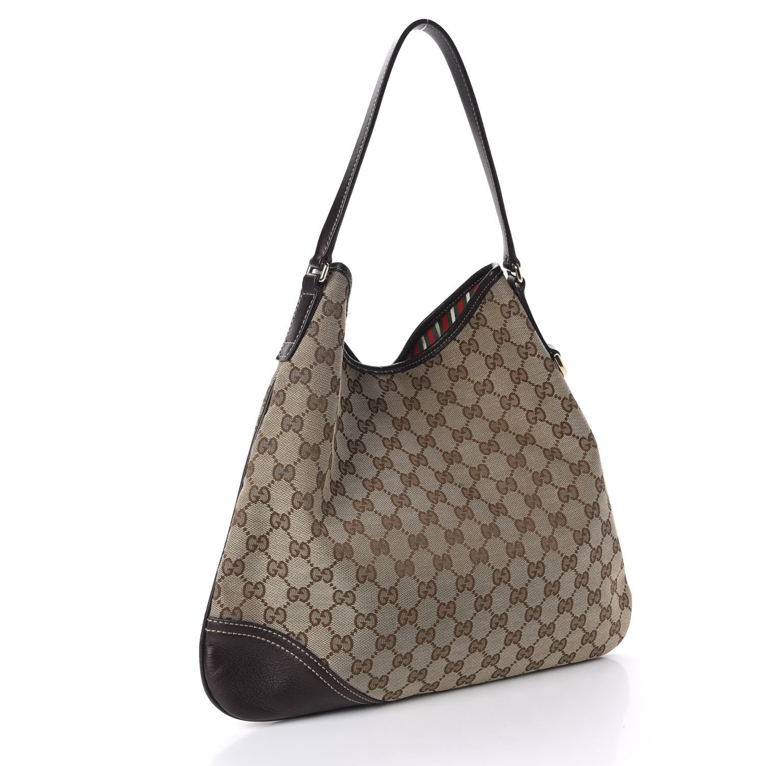 Gucci Monogram GG New Britt Medium Hobo Brown 3 of 12