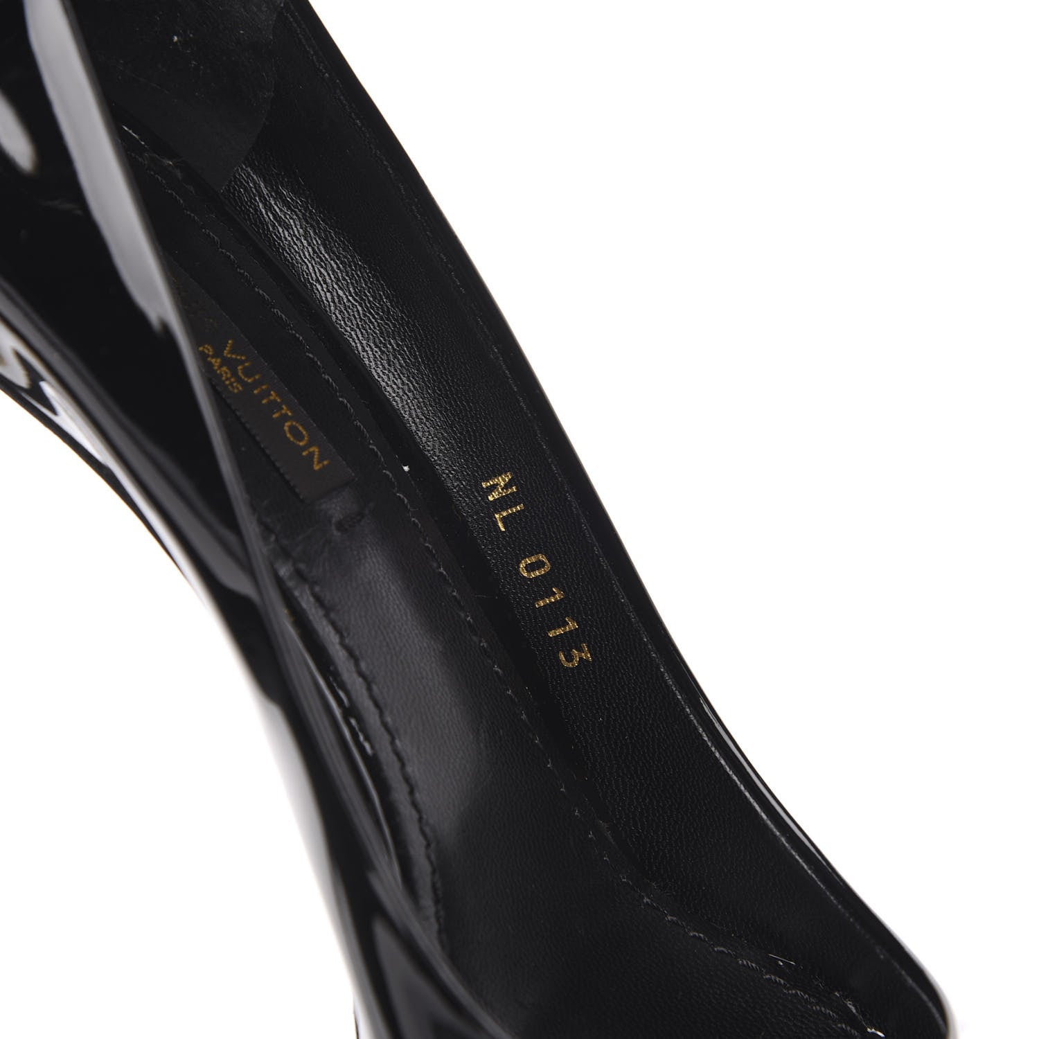 Louis Vuitton Patent Oh Really Pumps 35.5 Black 7 of 9