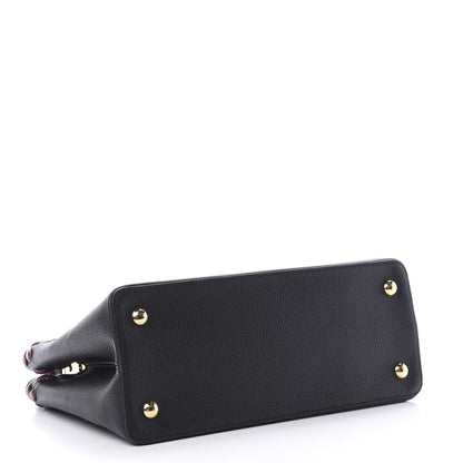Louis Vuitton Taurillon Lambskin Capucines MM Black 4 of 11