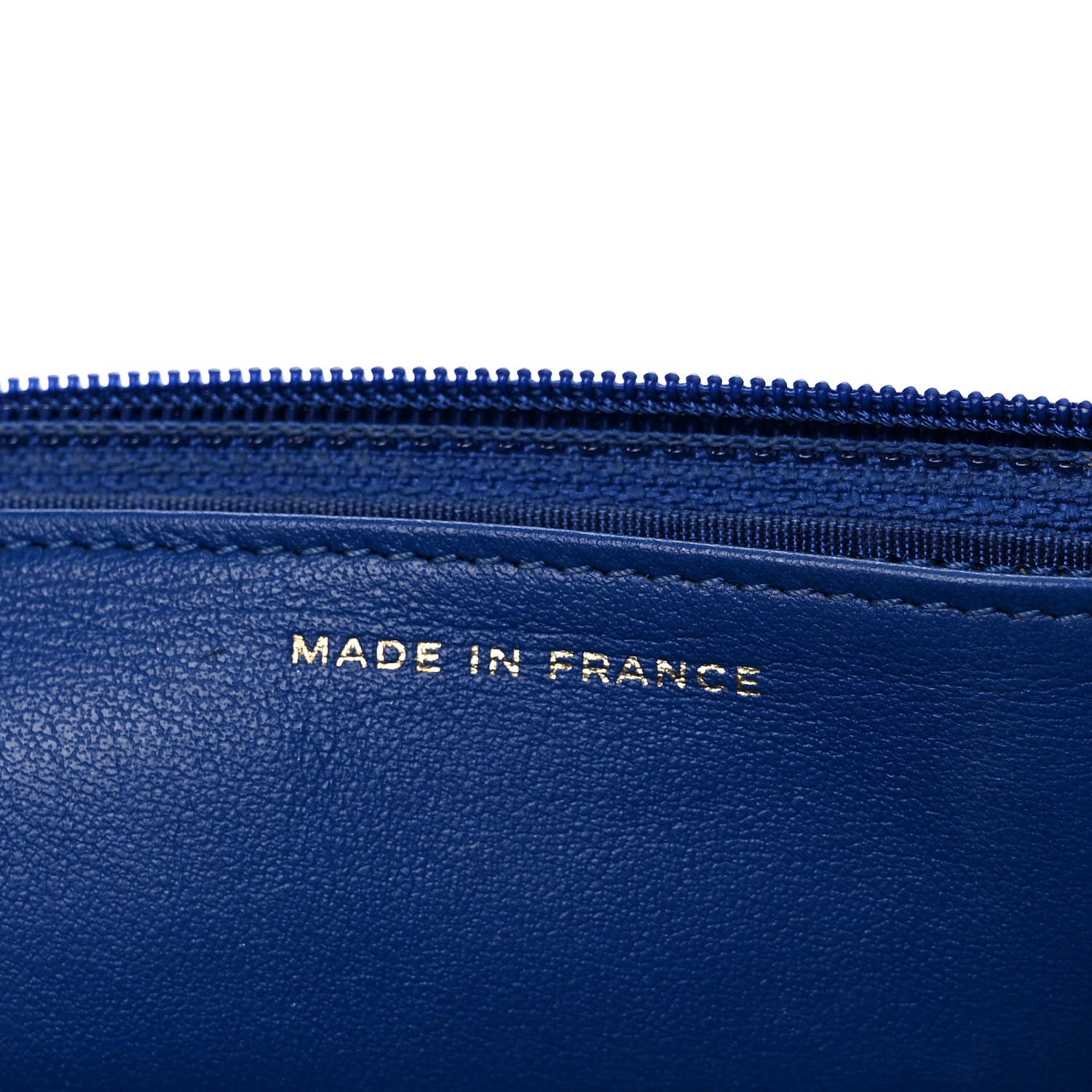 Chanel Caviar Quilted Boy Wallet On Chain WOC Blue 6 of 18
