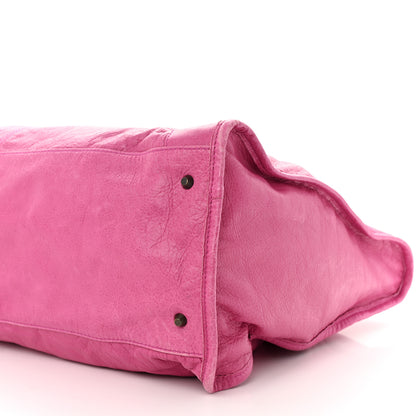 Balenciaga Agneau Classic Hardware Weekender Cyclamen Fucsia 10 of 12